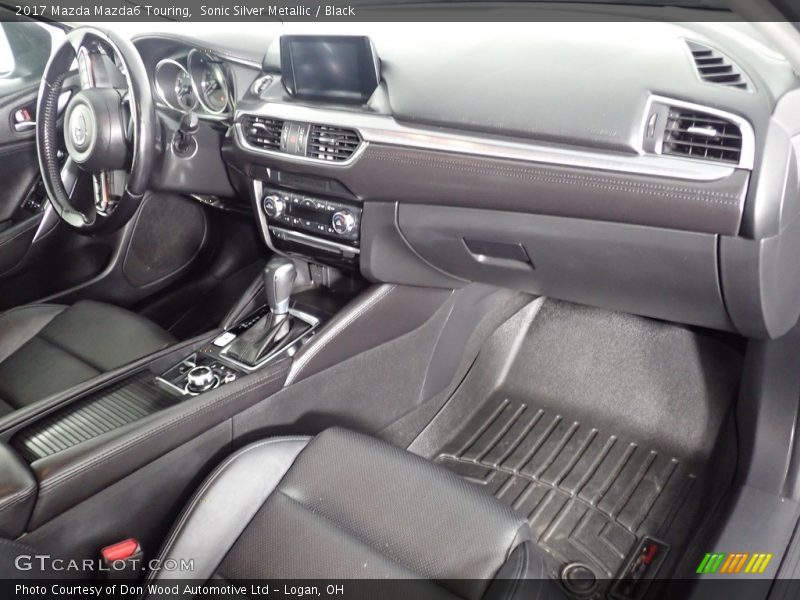 Sonic Silver Metallic / Black 2017 Mazda Mazda6 Touring