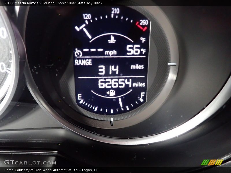 Sonic Silver Metallic / Black 2017 Mazda Mazda6 Touring