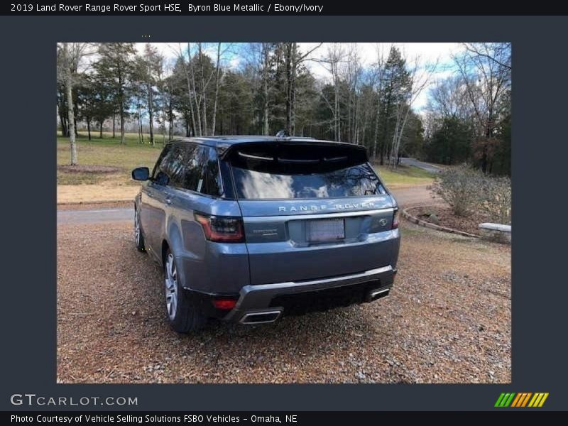 Byron Blue Metallic / Ebony/Ivory 2019 Land Rover Range Rover Sport HSE