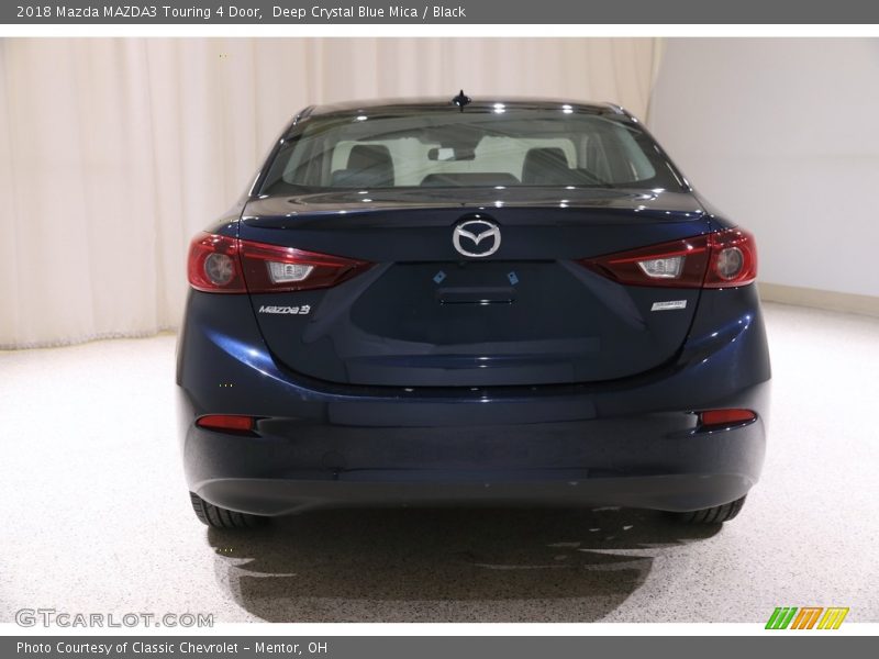 Deep Crystal Blue Mica / Black 2018 Mazda MAZDA3 Touring 4 Door