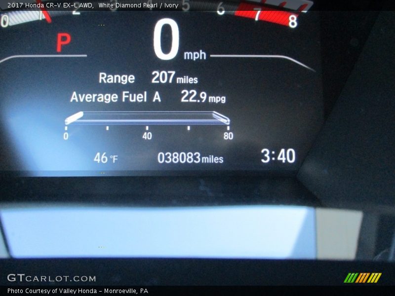 White Diamond Pearl / Ivory 2017 Honda CR-V EX-L AWD