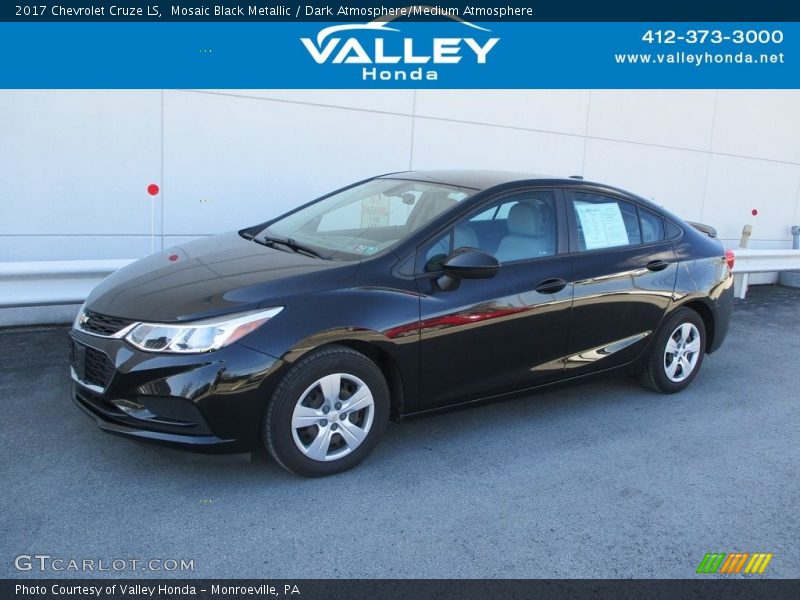 Mosaic Black Metallic / Dark Atmosphere/Medium Atmosphere 2017 Chevrolet Cruze LS