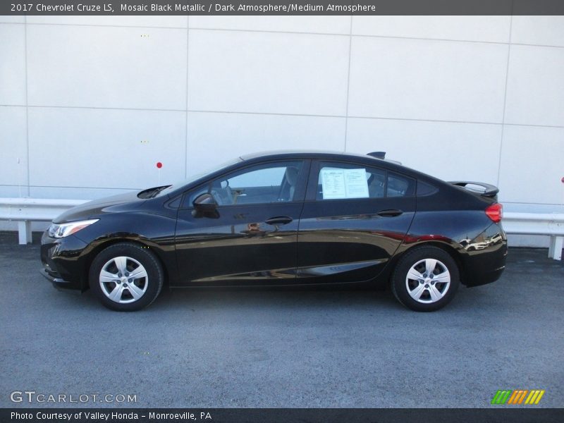 Mosaic Black Metallic / Dark Atmosphere/Medium Atmosphere 2017 Chevrolet Cruze LS