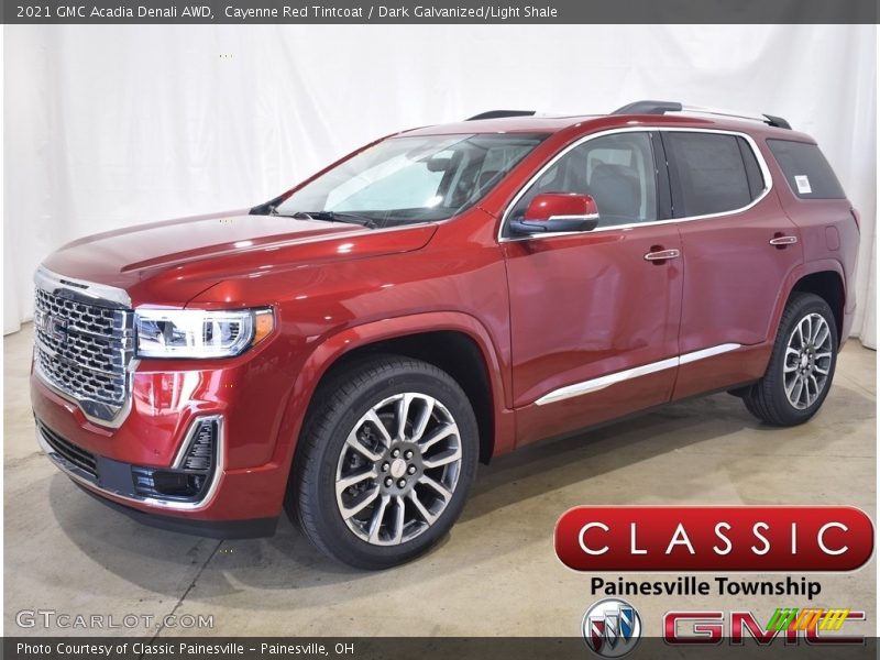 Cayenne Red Tintcoat / Dark Galvanized/Light Shale 2021 GMC Acadia Denali AWD