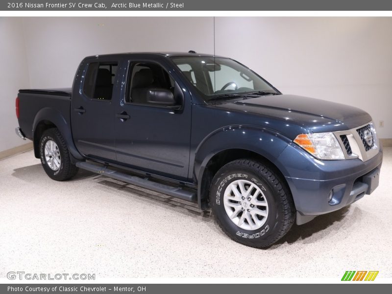 Arctic Blue Metallic / Steel 2016 Nissan Frontier SV Crew Cab