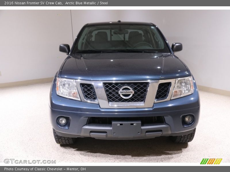 Arctic Blue Metallic / Steel 2016 Nissan Frontier SV Crew Cab