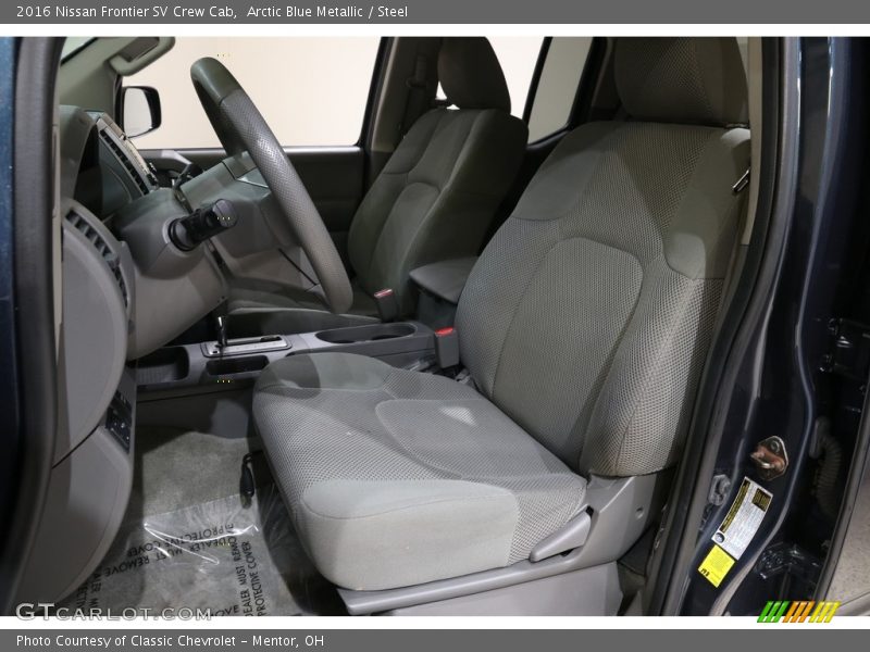 Arctic Blue Metallic / Steel 2016 Nissan Frontier SV Crew Cab