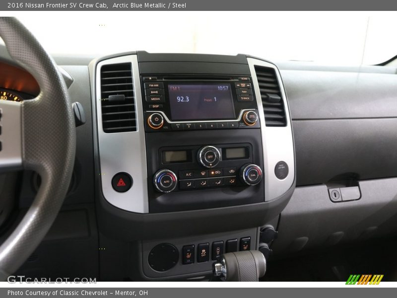 Arctic Blue Metallic / Steel 2016 Nissan Frontier SV Crew Cab
