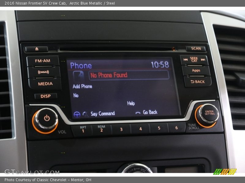 Arctic Blue Metallic / Steel 2016 Nissan Frontier SV Crew Cab