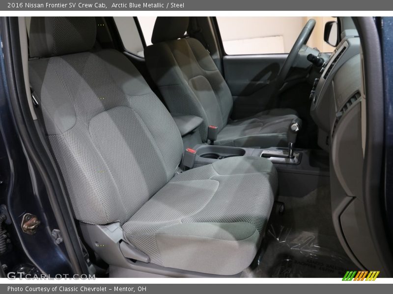 Arctic Blue Metallic / Steel 2016 Nissan Frontier SV Crew Cab