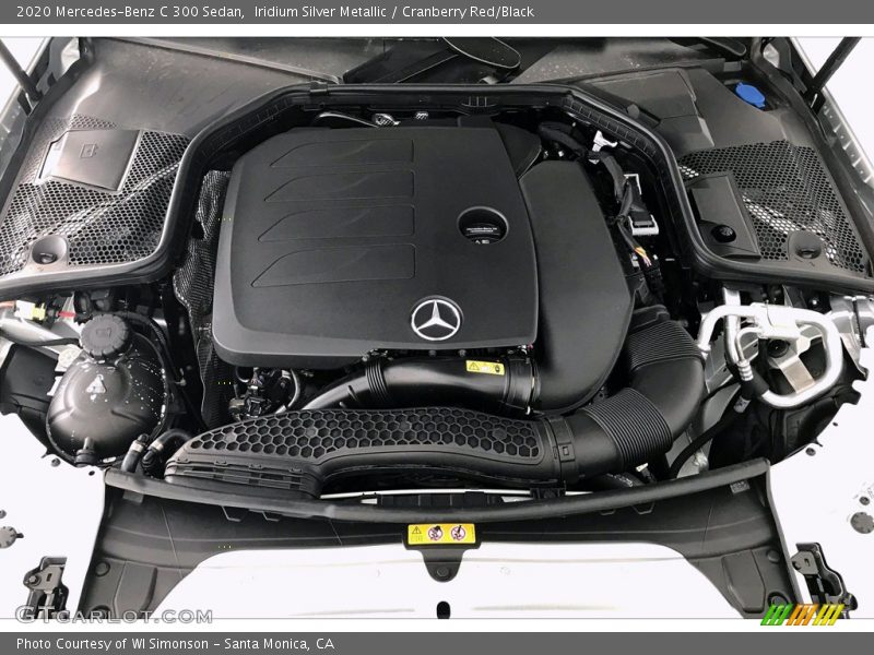 Iridium Silver Metallic / Cranberry Red/Black 2020 Mercedes-Benz C 300 Sedan