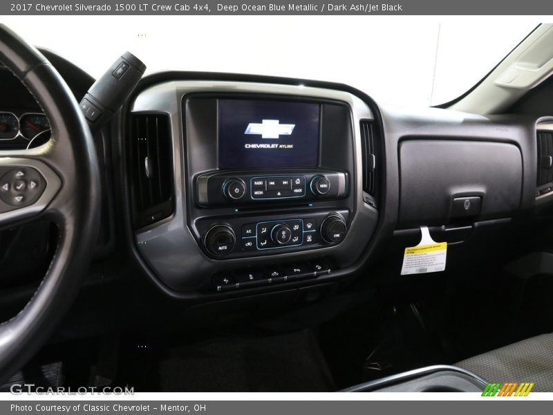 Deep Ocean Blue Metallic / Dark Ash/Jet Black 2017 Chevrolet Silverado 1500 LT Crew Cab 4x4