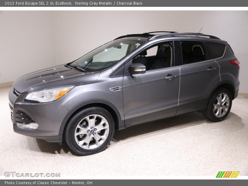 Sterling Gray Metallic / Charcoal Black 2013 Ford Escape SEL 2.0L EcoBoost