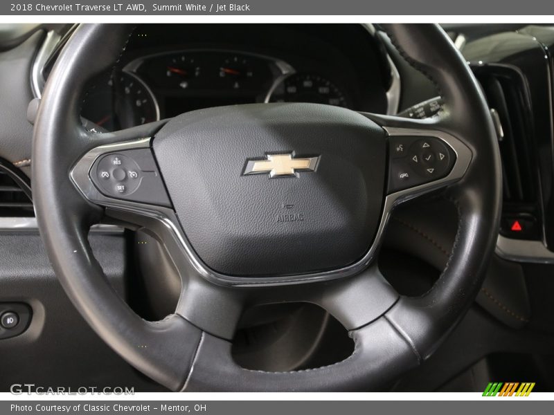 Summit White / Jet Black 2018 Chevrolet Traverse LT AWD