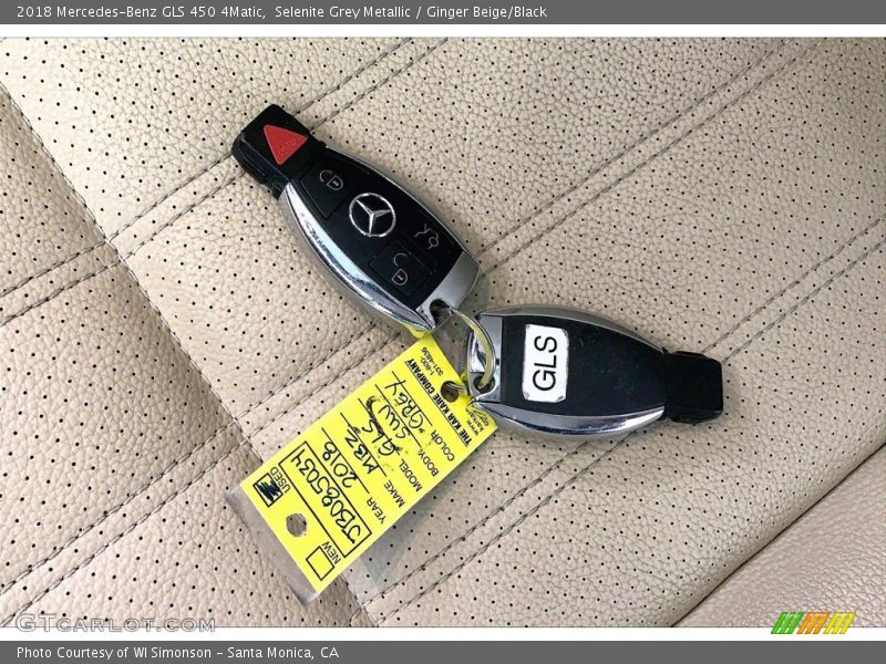 Selenite Grey Metallic / Ginger Beige/Black 2018 Mercedes-Benz GLS 450 4Matic