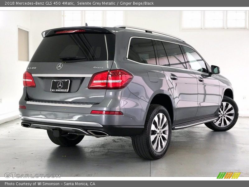 Selenite Grey Metallic / Ginger Beige/Black 2018 Mercedes-Benz GLS 450 4Matic
