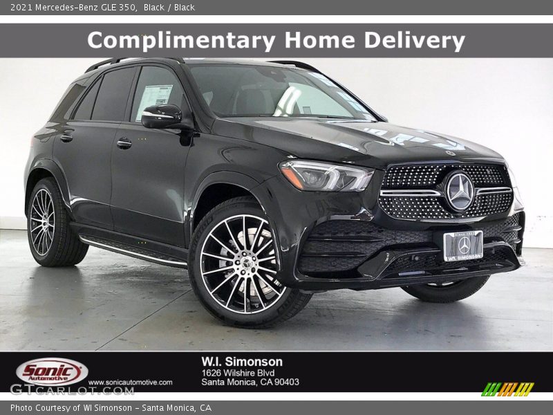 Black / Black 2021 Mercedes-Benz GLE 350