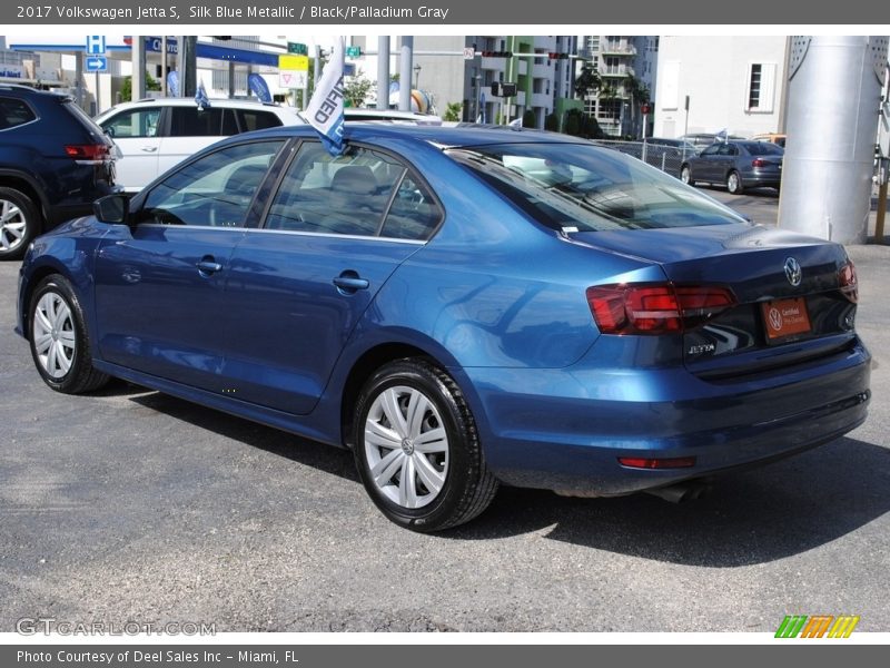 Silk Blue Metallic / Black/Palladium Gray 2017 Volkswagen Jetta S
