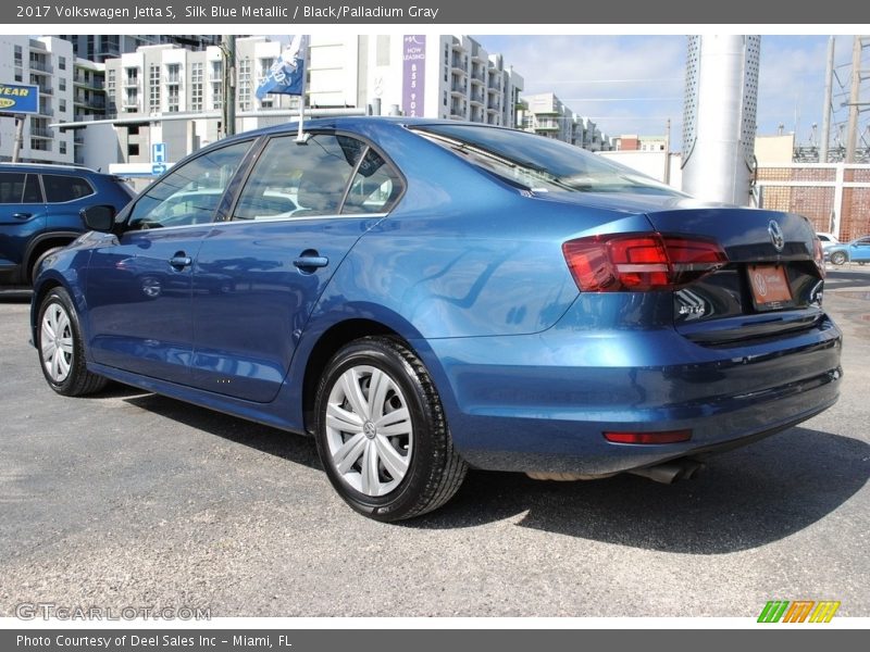 Silk Blue Metallic / Black/Palladium Gray 2017 Volkswagen Jetta S