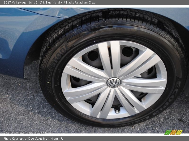 Silk Blue Metallic / Black/Palladium Gray 2017 Volkswagen Jetta S