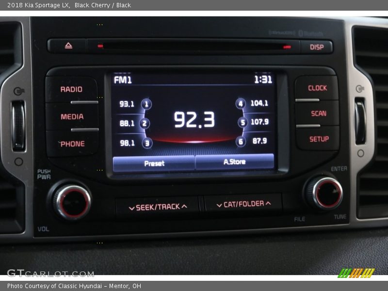 Audio System of 2018 Sportage LX