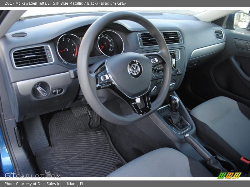 Silk Blue Metallic / Black/Palladium Gray 2017 Volkswagen Jetta S