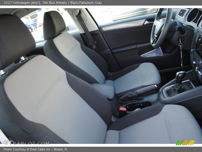 Silk Blue Metallic / Black/Palladium Gray 2017 Volkswagen Jetta S