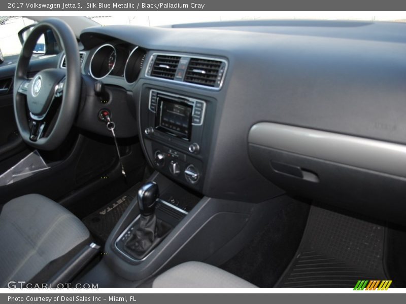 Silk Blue Metallic / Black/Palladium Gray 2017 Volkswagen Jetta S