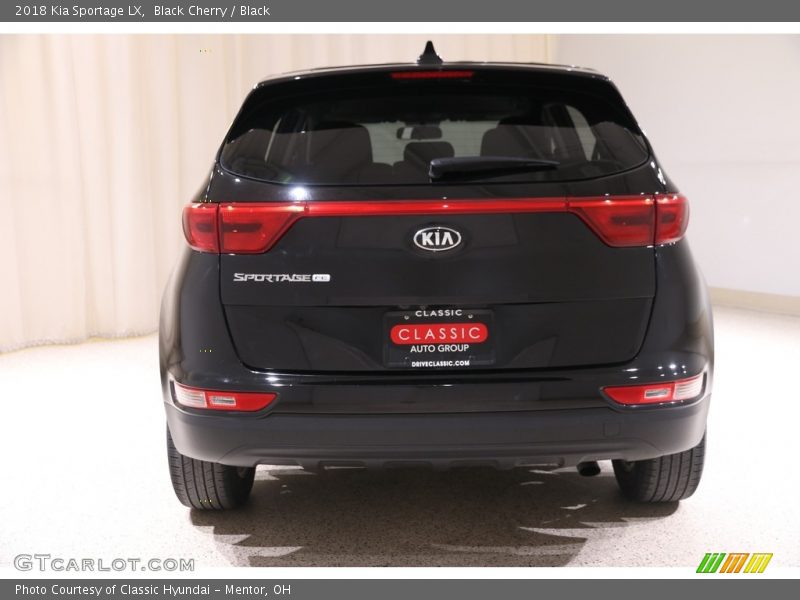 Black Cherry / Black 2018 Kia Sportage LX