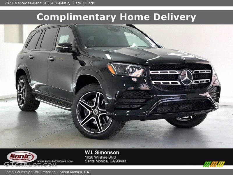 Black / Black 2021 Mercedes-Benz GLS 580 4Matic