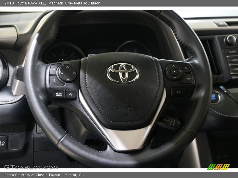 Magnetic Gray Metallic / Black 2018 Toyota RAV4 XLE