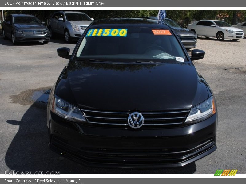 Black / Black/Palladium Gray 2017 Volkswagen Jetta S