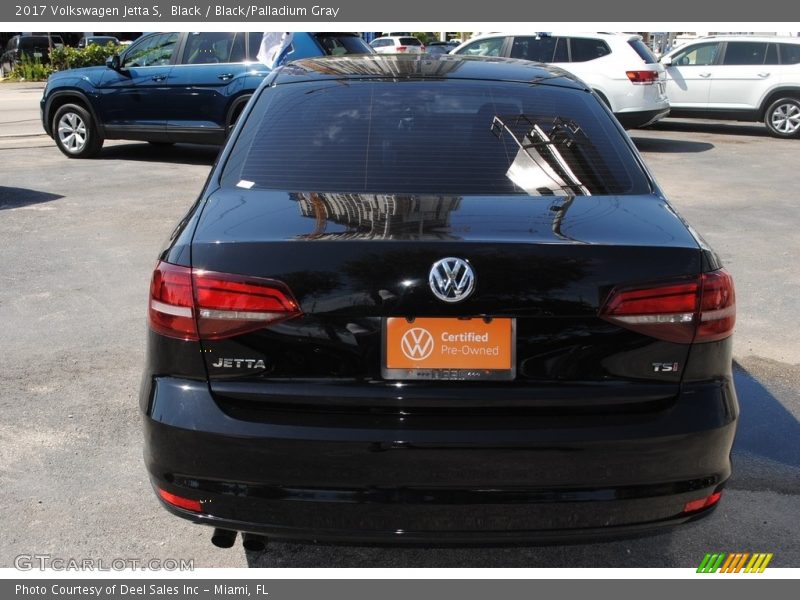 Black / Black/Palladium Gray 2017 Volkswagen Jetta S