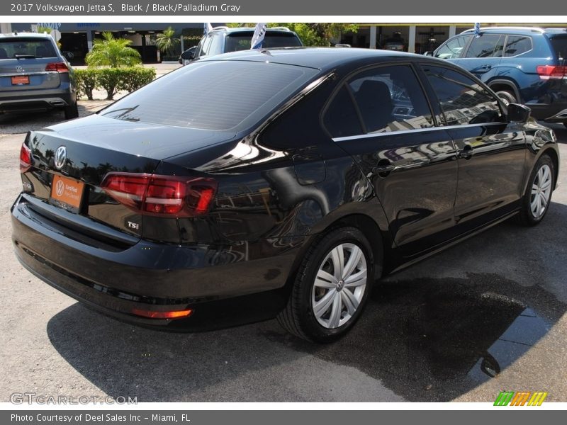 Black / Black/Palladium Gray 2017 Volkswagen Jetta S