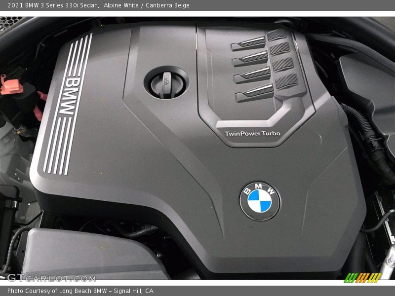 Alpine White / Canberra Beige 2021 BMW 3 Series 330i Sedan