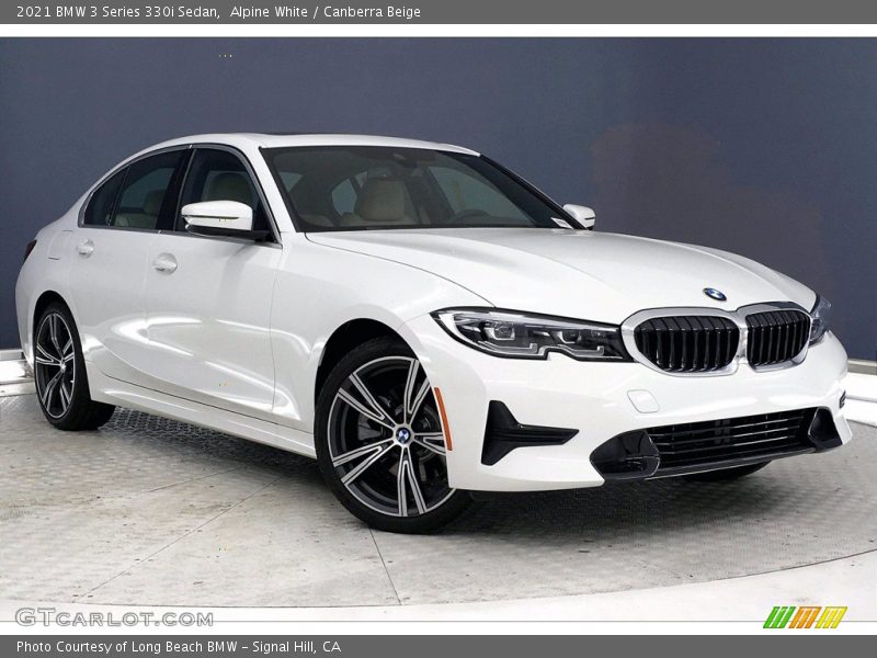 Alpine White / Canberra Beige 2021 BMW 3 Series 330i Sedan