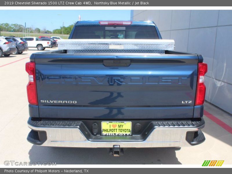 Northsky Blue Metallic / Jet Black 2019 Chevrolet Silverado 1500 LTZ Crew Cab 4WD