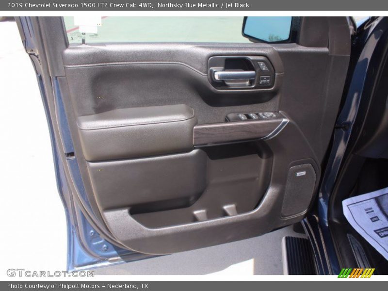 Northsky Blue Metallic / Jet Black 2019 Chevrolet Silverado 1500 LTZ Crew Cab 4WD