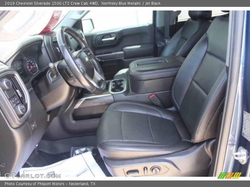 Northsky Blue Metallic / Jet Black 2019 Chevrolet Silverado 1500 LTZ Crew Cab 4WD