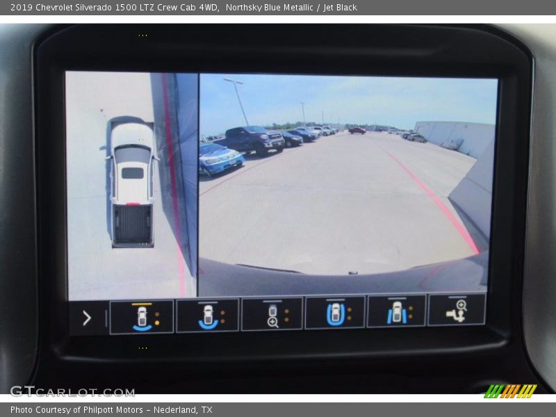 Northsky Blue Metallic / Jet Black 2019 Chevrolet Silverado 1500 LTZ Crew Cab 4WD