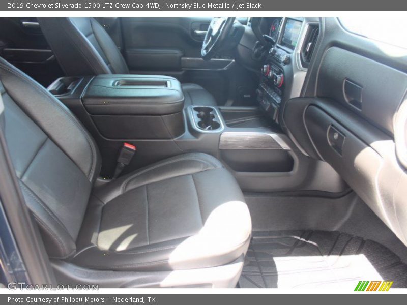 Northsky Blue Metallic / Jet Black 2019 Chevrolet Silverado 1500 LTZ Crew Cab 4WD