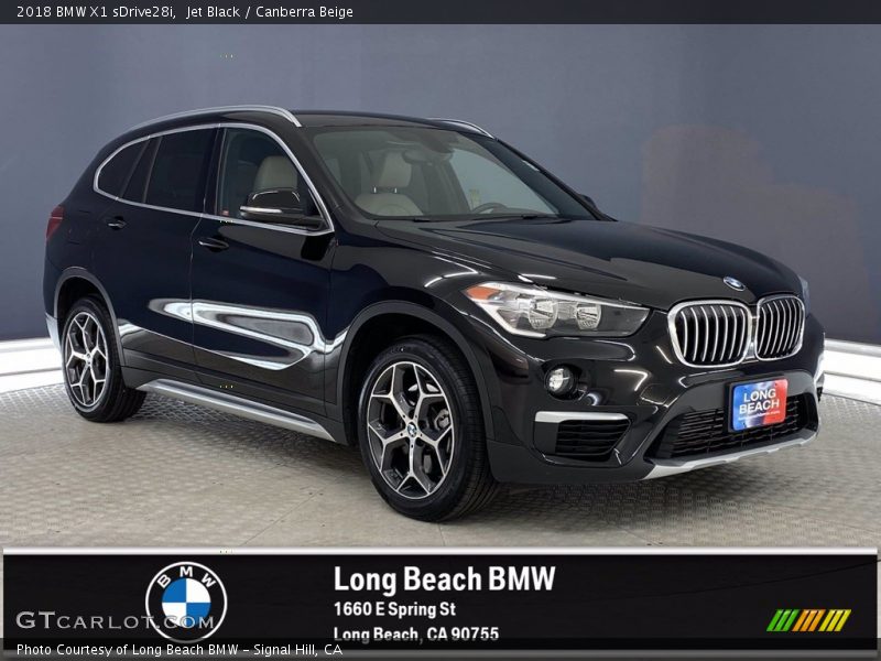 Jet Black / Canberra Beige 2018 BMW X1 sDrive28i