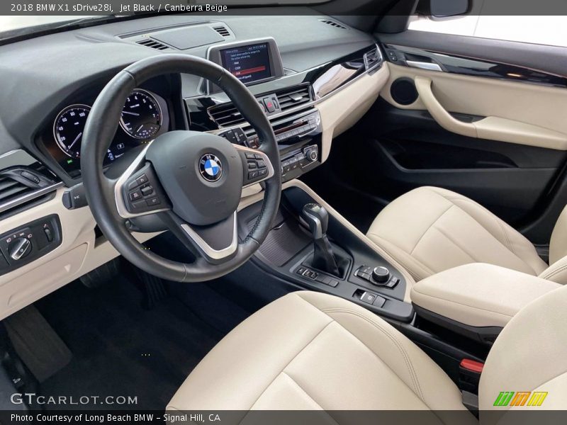 Jet Black / Canberra Beige 2018 BMW X1 sDrive28i