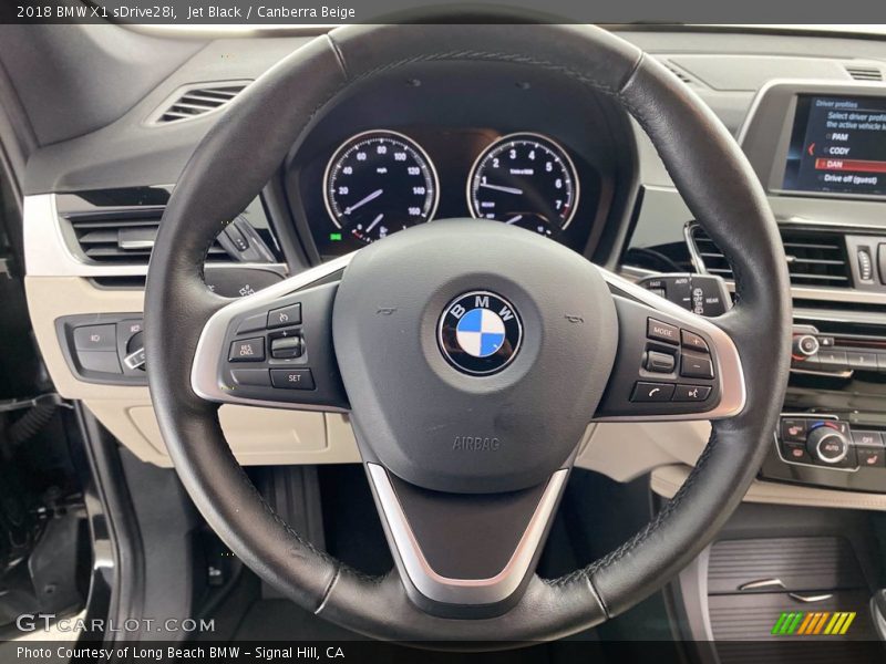 Jet Black / Canberra Beige 2018 BMW X1 sDrive28i