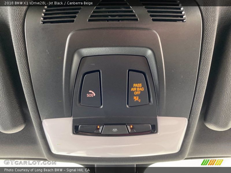 Jet Black / Canberra Beige 2018 BMW X1 sDrive28i