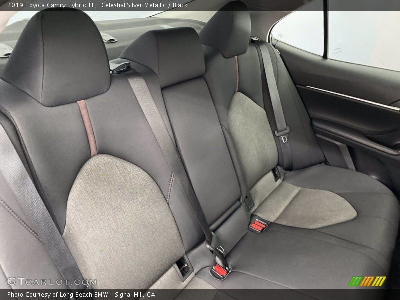 Celestial Silver Metallic / Black 2019 Toyota Camry Hybrid LE