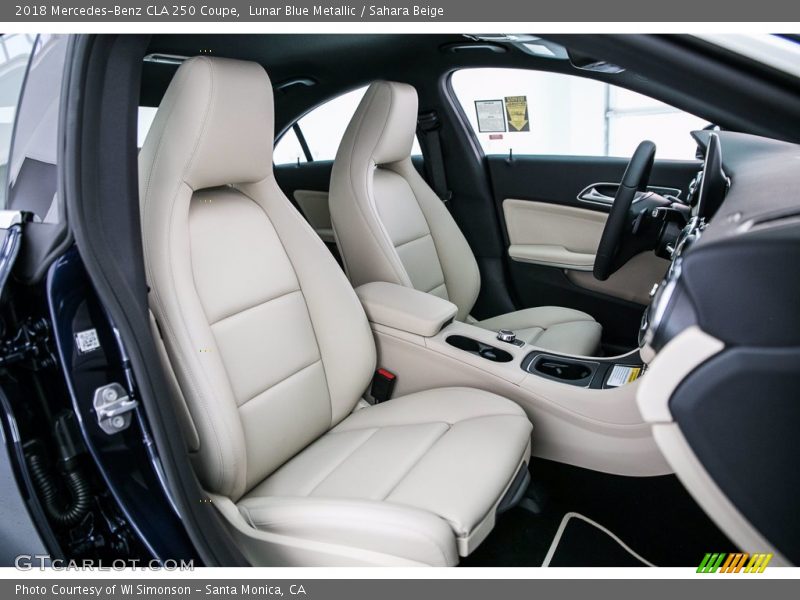 Lunar Blue Metallic / Sahara Beige 2018 Mercedes-Benz CLA 250 Coupe