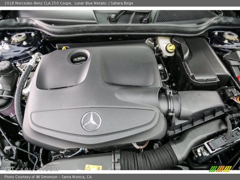 Lunar Blue Metallic / Sahara Beige 2018 Mercedes-Benz CLA 250 Coupe