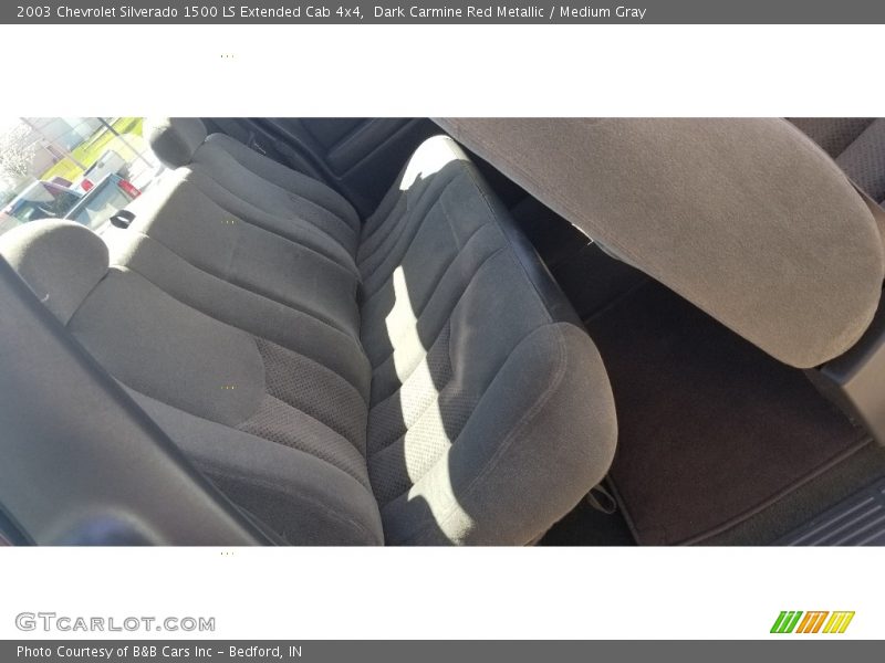 Dark Carmine Red Metallic / Medium Gray 2003 Chevrolet Silverado 1500 LS Extended Cab 4x4
