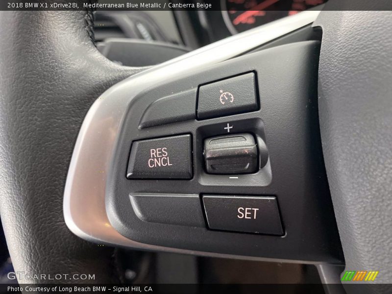 Mediterranean Blue Metallic / Canberra Beige 2018 BMW X1 xDrive28i